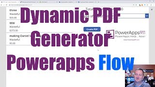 PowerApps PDF from table data [upl. by Tiphany56]