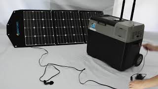 Solar Panel Charge LiONCooler Solar Freezer X30AX40AX50A [upl. by Minier]