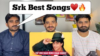 Top 200 Shah Rukh Khan Songs 19922023 PAKISTANI REACTION [upl. by Eednahs]