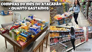 COMPRAS DO MÊS DE OUTUBRO NO ATACADÃO  QUANTO GASTAMOS ✨🩷 [upl. by Aihsilat]