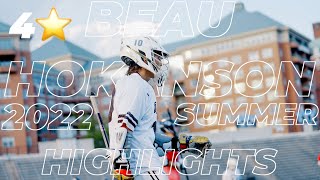 Beau Hokanson 2022 Summer Highlights  Inside Lacrosse 4 ⭐️  Princeton 28’ [upl. by Ak]