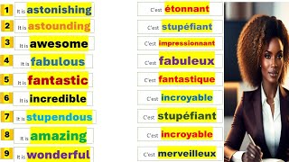 Les adjectifs anglais english french français [upl. by Nnayhs527]