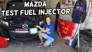 HOW TO TEST FUEL INJECTOR ON MAZDA 2 3 5 6 CX3 CX5 CX7 CX9 MIATA FUEL INJECTOR NOT WORKING [upl. by Alimac]