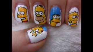 Simpsons Nail Art [upl. by Major]