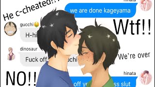 Part 2 of kageyama cheatslyric prankknife in my back Read description [upl. by Asertal]