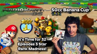 Mario Kart DS 3 Star All Cup Playthrough 6  50cc Banana Cup Ft Bowser [upl. by Arries885]