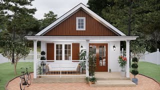 19x19 6x6m Charming Small Home [upl. by Adrahs]