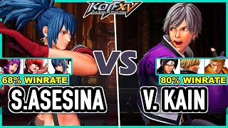 KOF XV 🔥 Shermie Asesina LeonaShermieAthena vs Violent Kain KyoRockRyo [upl. by Dnalon307]