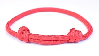 Make the Sliding Knot Friendship Paracord Bracelet  Bored Paracord [upl. by Reeher]