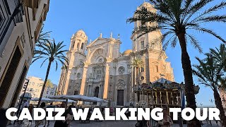 Cádiz Center Walking Tour Amazing Andalusie  Spain Europe 4K 2024 Relaxing walking [upl. by Mira]