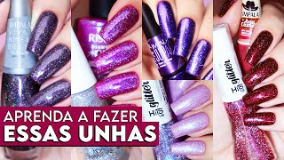 8 Misturinhas de Esmaltes COM GLITTER  Combinações com Risqué Impala Hits Dailus e MUITO MAIS [upl. by Biagi]