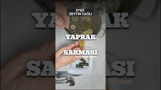 Yaprak Sarma Tarifi yapraksarma yemektarifleri vegan [upl. by Toscano]