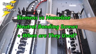 Siemens vs Homeline Neutral Bonding Screws  When are They Used [upl. by Base732]