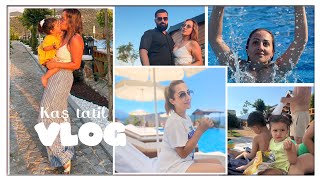 KAŞ TATİLİ 2 GÜNLÜK VLOG sen nasıl bukadar güzelsin havası suyu manzarası 👌💕 bungalow ev vlog [upl. by Adi]