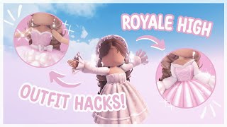 ROYALE HIGH OUTFIT HACKS 👗👚 [upl. by Atiugram]