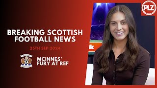 🔵Derek McInnes anger at controversial ref call  Scottish Football News  25th Sep 2024 [upl. by Ladd]