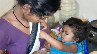 night time baby feeding dailyvlog Nirmala Family vlogs video [upl. by Zamora]