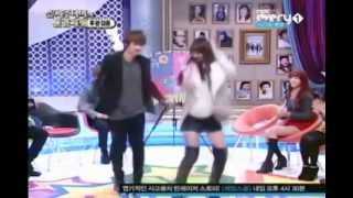 Super Junior Eunhyuk dancing with Sistar [upl. by Llydnek407]