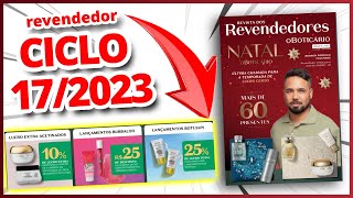 Revista O Boticário Revendedor ciclo 172023  NOVOS KITS DE NATAL [upl. by Fagan688]