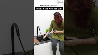 Just looking like a WOW  Nano Waterfall Kitchen Sink  Ruhe Kitchen Sinks  best Sink 2023  Ruhe [upl. by Vita173]