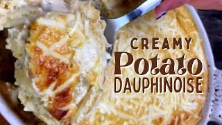 Creamy Potato Dauphinoise  Vegan Recipe [upl. by Nele]