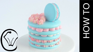 French Macaron Stack Large Macarons  No Resting [upl. by Latta]