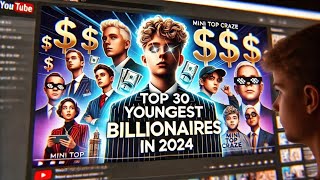 TOP 30 YOUNGEST 🤑 BILLIONAIRES IN 2024  viralvideo youngest billionaire [upl. by Urba]