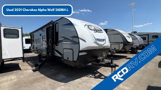 USED 2021 Forest River Cherokee Alpha Wolf 26DBHL Travel Trailer Walk Through  Pataskala [upl. by Aihsercal]