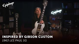 Epiphone 1963 Les Paul SG Custom With Maestro Vibrola  Epiphone Inspired By Gibson Custom [upl. by Noicnecsa303]