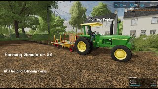 Planting Poplar in Field  FS 22 [upl. by Richey386]