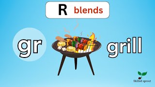 gr blend words  Consonant blend  Phonics for kids  Skilled Sprout [upl. by Leandre689]