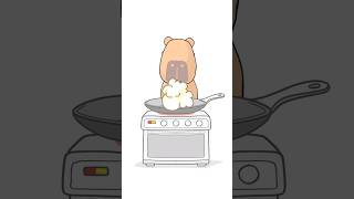 💥Capybara Making Popcorn shorts [upl. by Nawek]