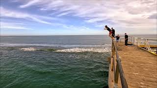 Noarlunga Jetty Jumping Adelaide South Australia [upl. by Ehman]