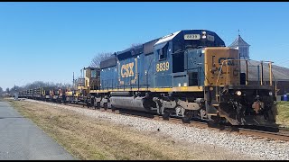 CSX Rail Train W012 With CSX Locomotive 8839 At Marshville NC On The CSX Monroe Subdivision382021 [upl. by Montgomery858]