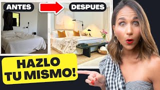 HAZ TU DORMITORIO LUJOSO Fácil y Rápido Tú Mismo 😱 Top 10 Tips Diseño de Interiores Elegantes [upl. by Auop]