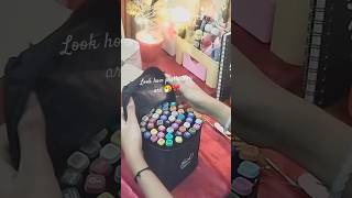 Unboxing my new touch markers 😀💗link in the pinned comment music vibrasonic markers likeforlikes [upl. by Rinee]