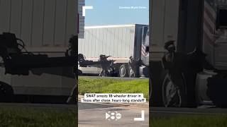 SWAT arrests 18wheeler driver in Texas after chase hourslong standoff [upl. by Chickie]