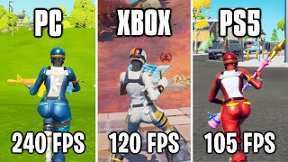 PS5 vs Xbox Series S vs PC In Fortnite Mouse amp Keyboard On Console [upl. by Akila]