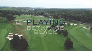 How hard is Bethpage Black 2 average golfers and 1 scratch play Bethpages hardest US Open hole [upl. by Fachanan]