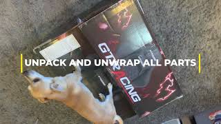 How to Assemble GTRacing Gaming Chair  Walmart Purchase  Easy to Follow 099 Footrest  Speakers [upl. by Nyladnohr]