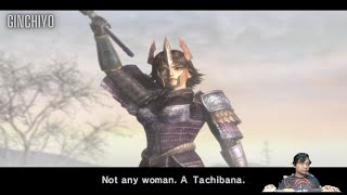 Story Ginchiyo Tachibana  Samurai Warriors 2 Part 11 [upl. by Klemens]