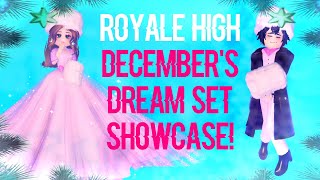 Roblox Royale Highs New Decembers Dream Full Set Showcase Christmas Update 2021 [upl. by Nerat615]