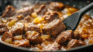 Delicious Beef Goulash with Onions A Simple Recipe You’ll Love [upl. by Acireit]