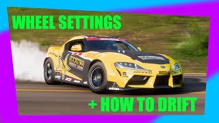 HOW TO DRIFT WITH A WHEEL IN FORZA HORIZON 5 Tutorial  900° Wheel Settings FH5 [upl. by Christmann80]