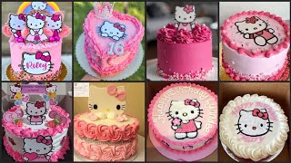 Hello Kitty Theme Birthday Cake Design Latest Hello Kitty Theme Cake Design [upl. by Anaihk]