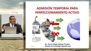 Admisión Temporal para Perfeccionamiento Activo y Reposición de Mercancías en Franquicia Arancelaria [upl. by Eellek]