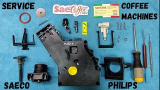 Repair and maintenance of the brew unit of the SAECO PHILIPS coffee machine Service coffee machine [upl. by Nikkie763]