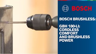 Bosch Brushless GBH 180LI Professional Cordless Rotary Hammer with SDS plus [upl. by Elocan]