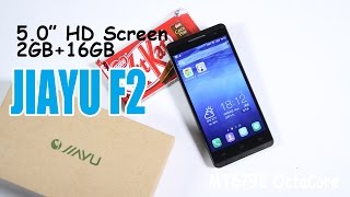 JIAYU F2 UnboxingHands On Review 50quot HD Screen 2GB16GB [upl. by Shifra]