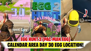 Fortnite Egg Hunt 2 PAC MAN EGG Calendar Eggs DAY 30  PACMAN EGG Location Fortnite  Egg Hunt 2 [upl. by Tifanie]